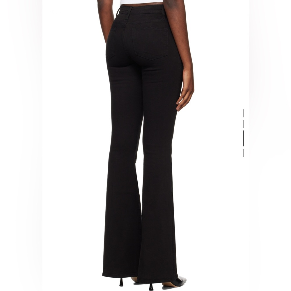 FRAME Black Le High Flare Super Stretch Jeans Sz 28 - Picture 3 of 13